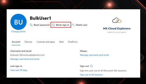 Block Compromised Account