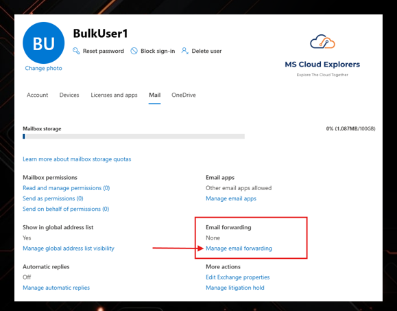 Office 365 Compromised Account - Email Forwarding
