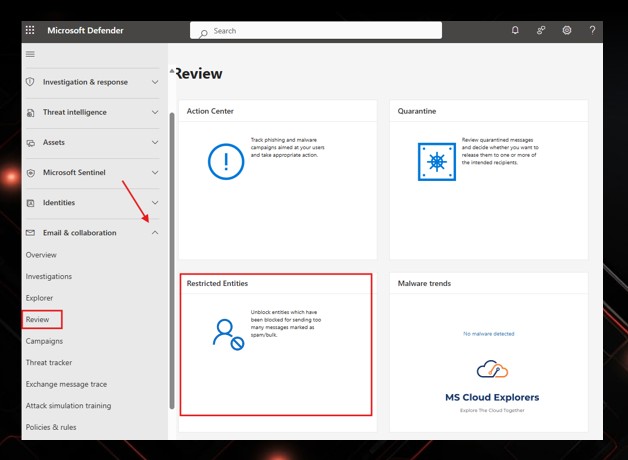Unblock office 365 compromised account