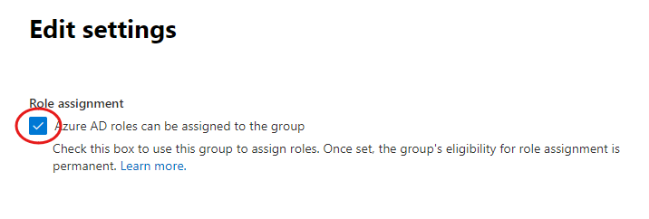 Security Group Admin Permission Group