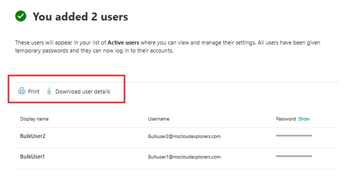 Create office 365 accounts in Bulk