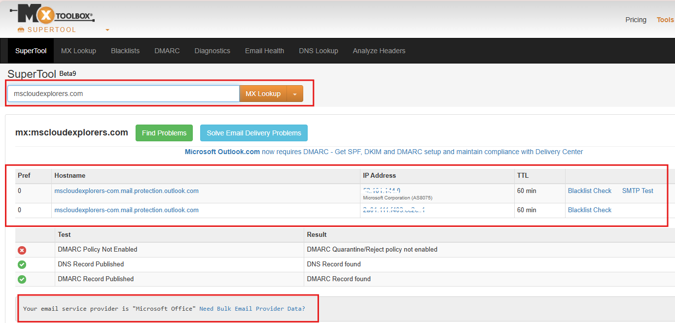 Microsoft 365 Domain Verification