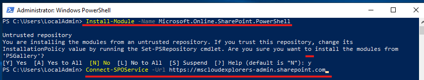 Microsoft 365 PowerShell Modules