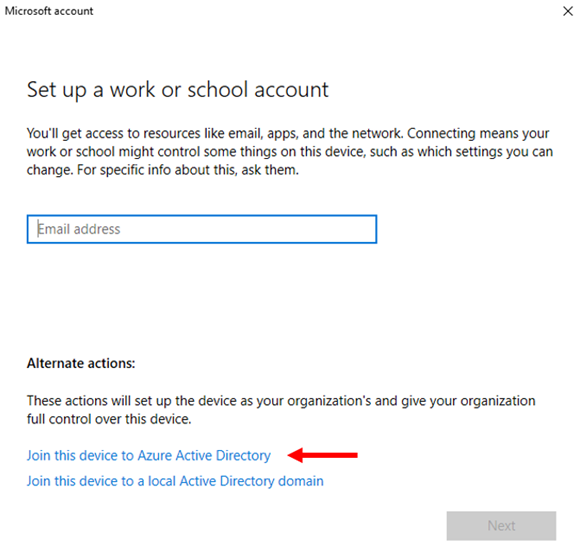 Join device with Entra ID