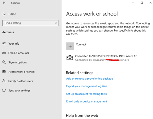 Enrolled Windows Device and Joined with AAD