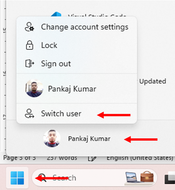 Switch the profile