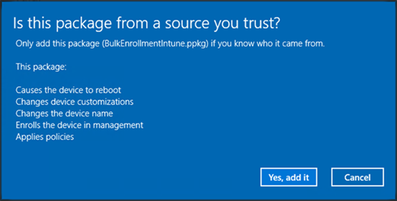 Provision Windows device