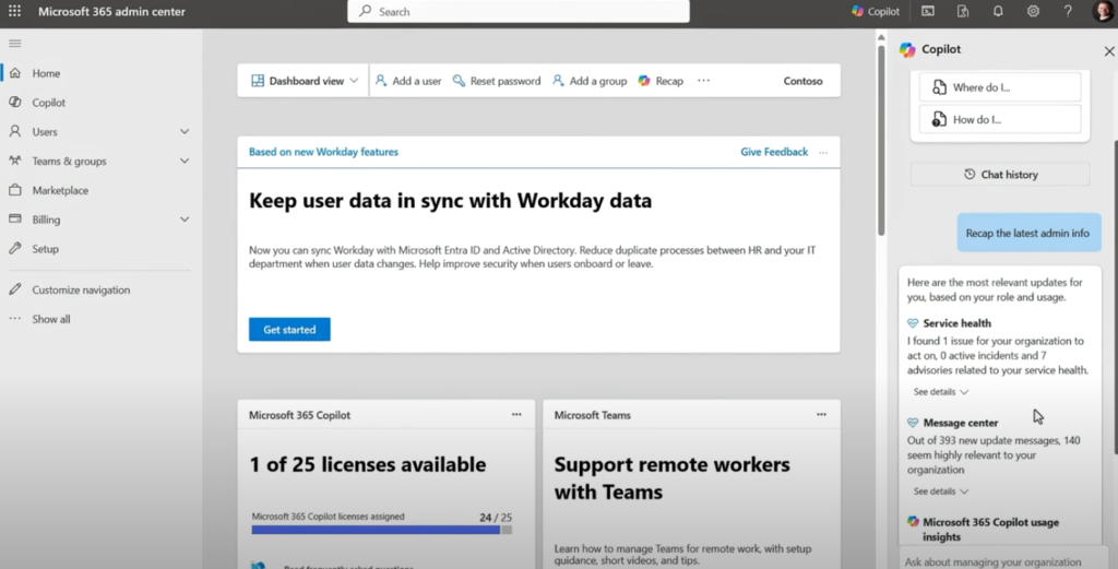Overview of Copilot Microsoft 365 Admins