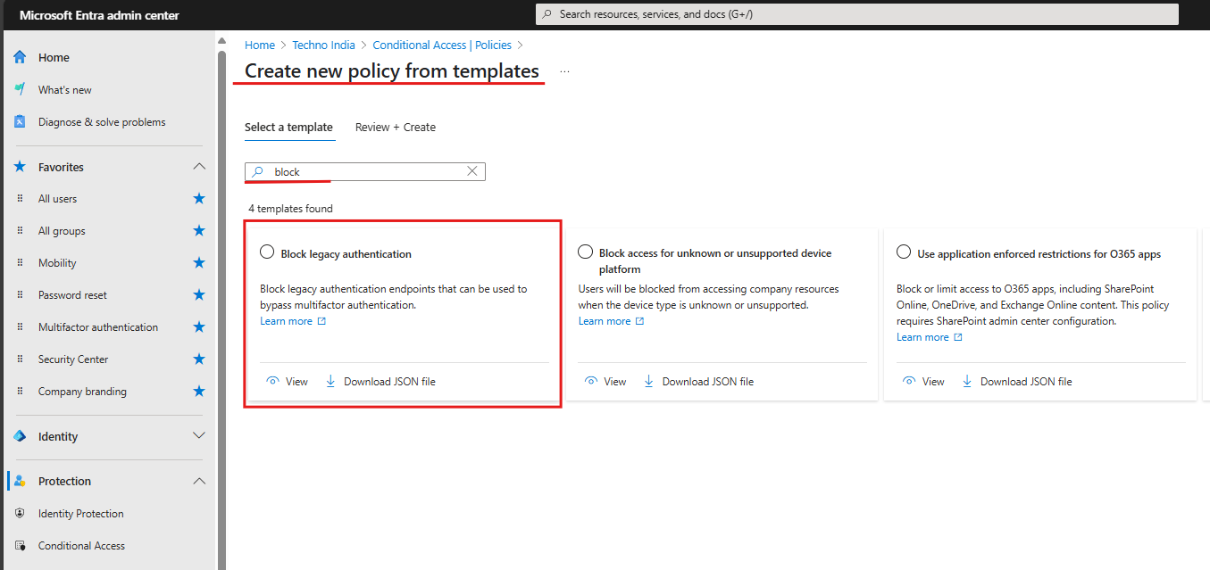 Conditional Access Polices