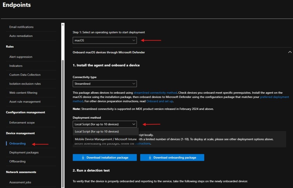 Microsoft Defender for Business Device Onboard