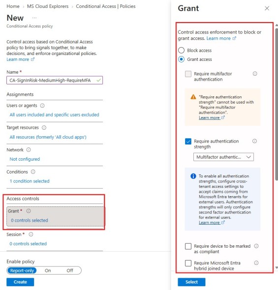 Microsoft Entra ID Identity Protection Sign-in Risk Conditional Access 1
