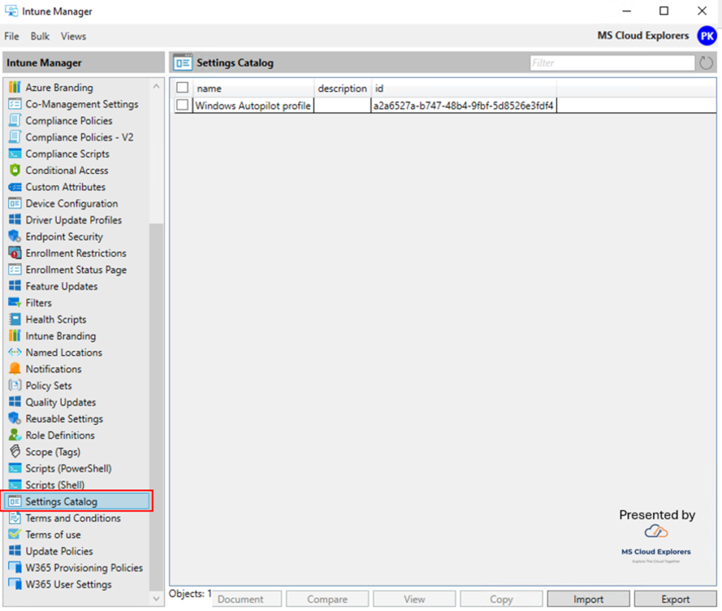 Setting up Intune Configuration Profiles