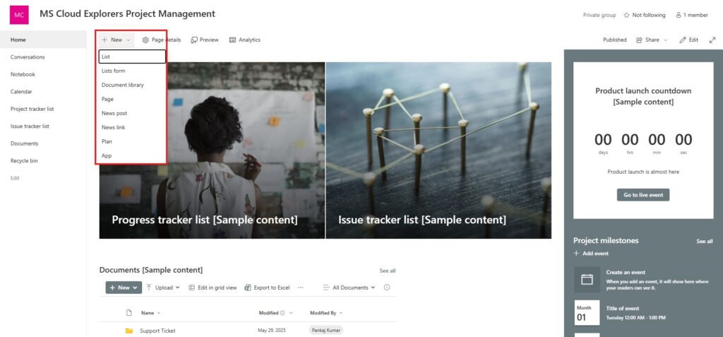 Managing Documents and Lists in Microsoft SharePoint Online