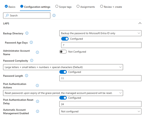 Local Admin Password Management Solution Configuration (LAPS)