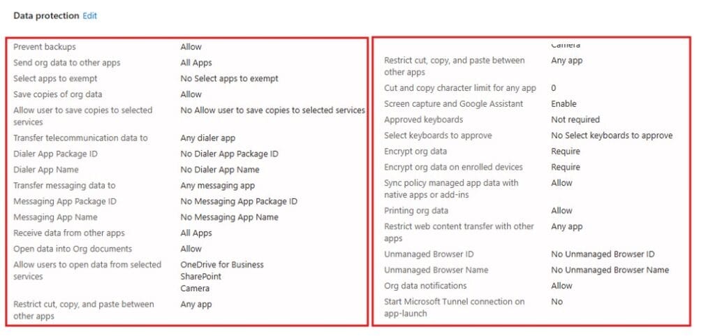 How To Configure Your First App Protection Policy In Microsoft Intune ...