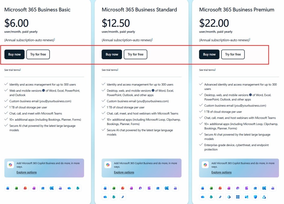 Create a New Microsoft 365 Subscription