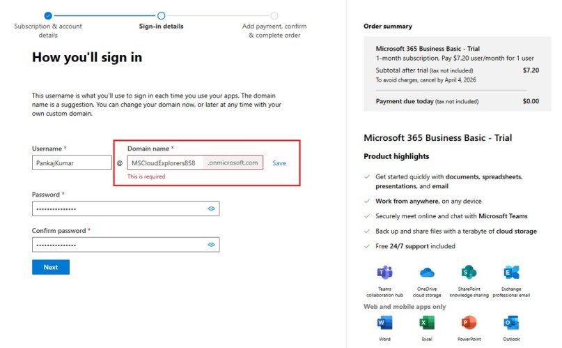 Organization Domain Name