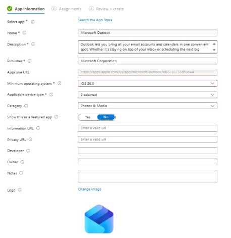 Deploy Microsoft 365 Apps with Intune - Outlook