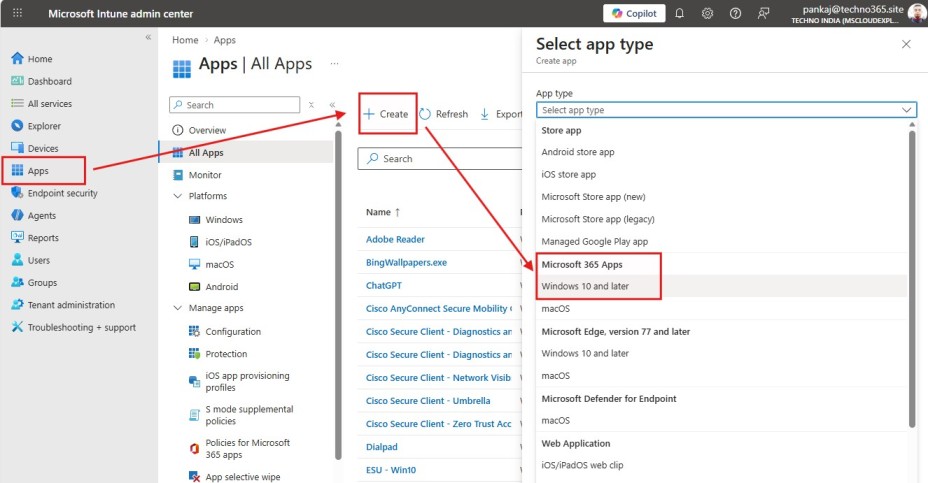 Deploy Microsoft 365 Apps with Intune