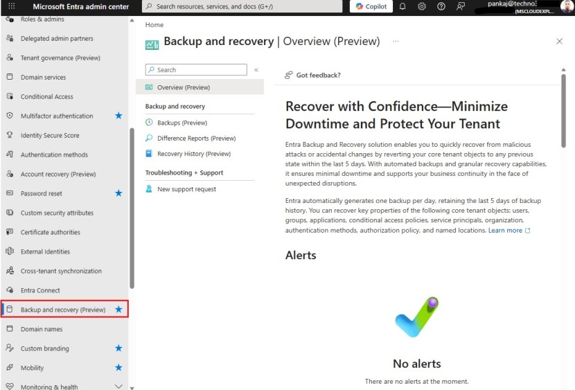 Microsoft Entra Backup and Restore