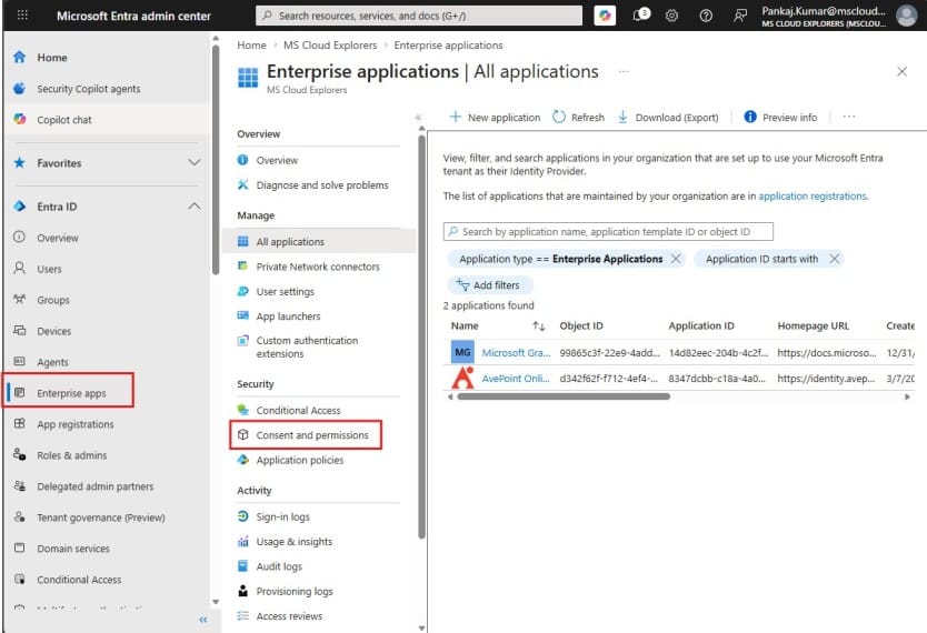 Entra Consent and Permissions