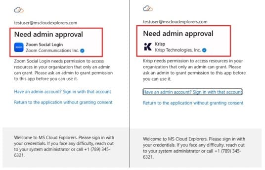 Need Admin Approval Prompt