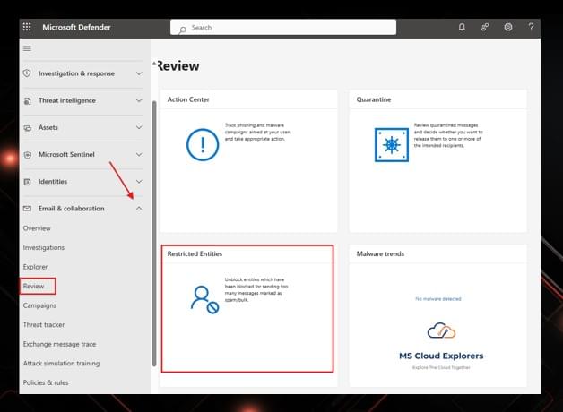 Unblock Hacked Microsoft Account from sending emails
