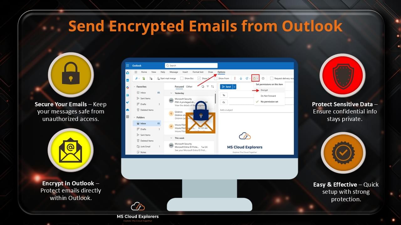 How to Send Encrypted email in Outlook
