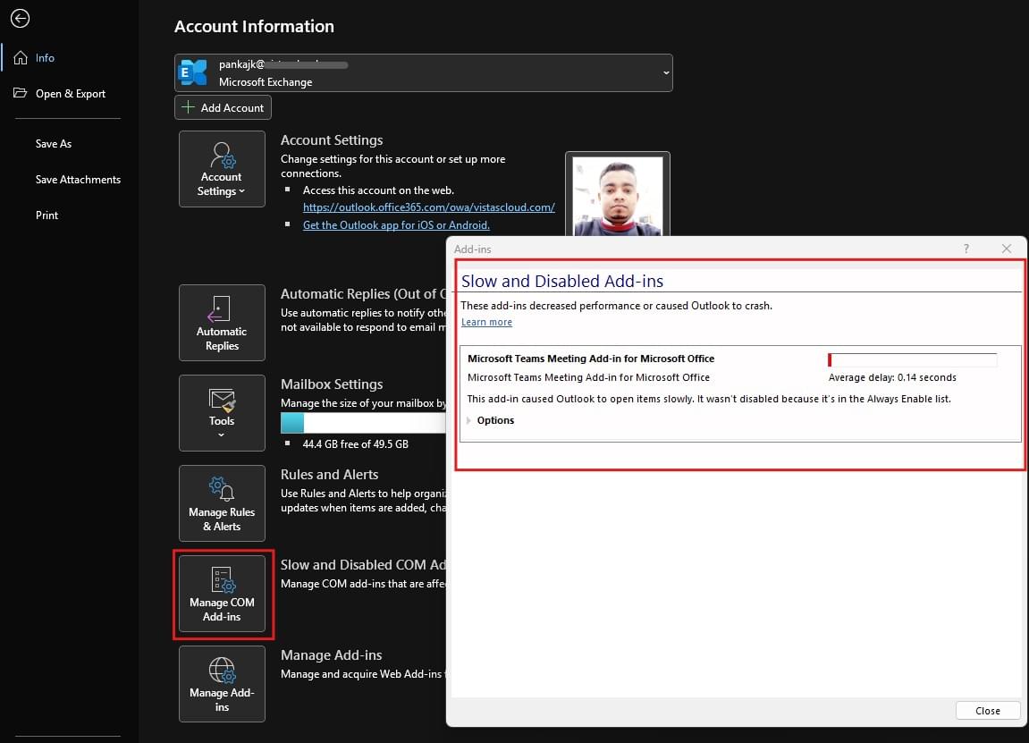 Outlook Add-ins Slow issue - Outlook Troubleshooting guide