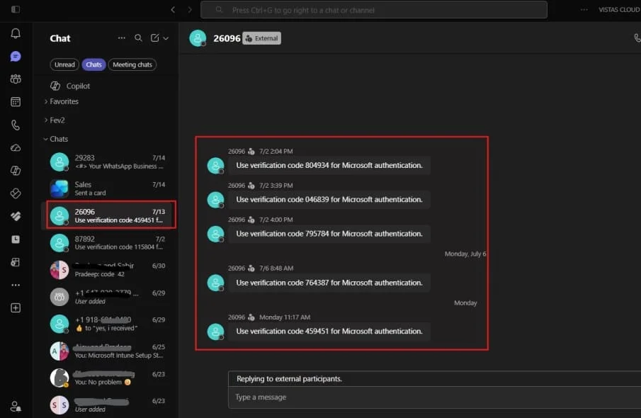 Teams SMS enduser experience