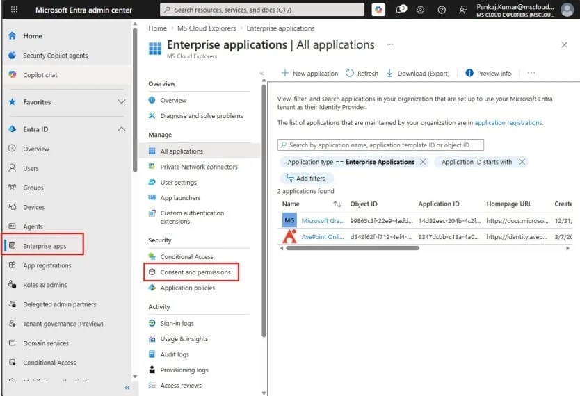 Entra Consent and Permissions