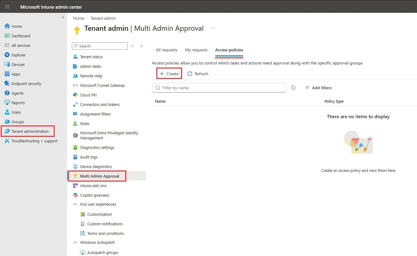 Multi Admin Approval Policy