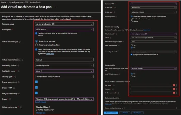 Azure Virtual Desktop Configuration